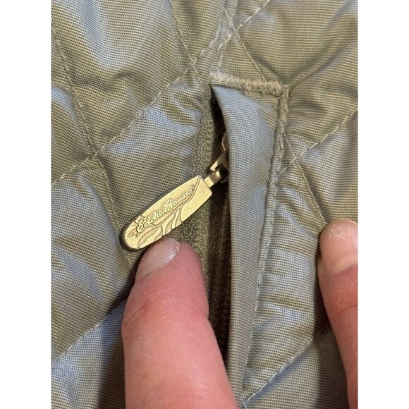 Eddie Bauer Size Medium Premium Goose Down Quilted Puffer‎ Vest Preppy Womens - Picture 9 of 16